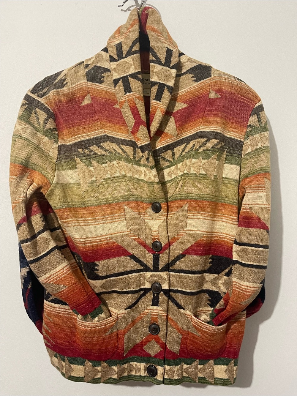 Denim & Supply Ralph Lauren Multicolor Southwestern Knit Cardigan